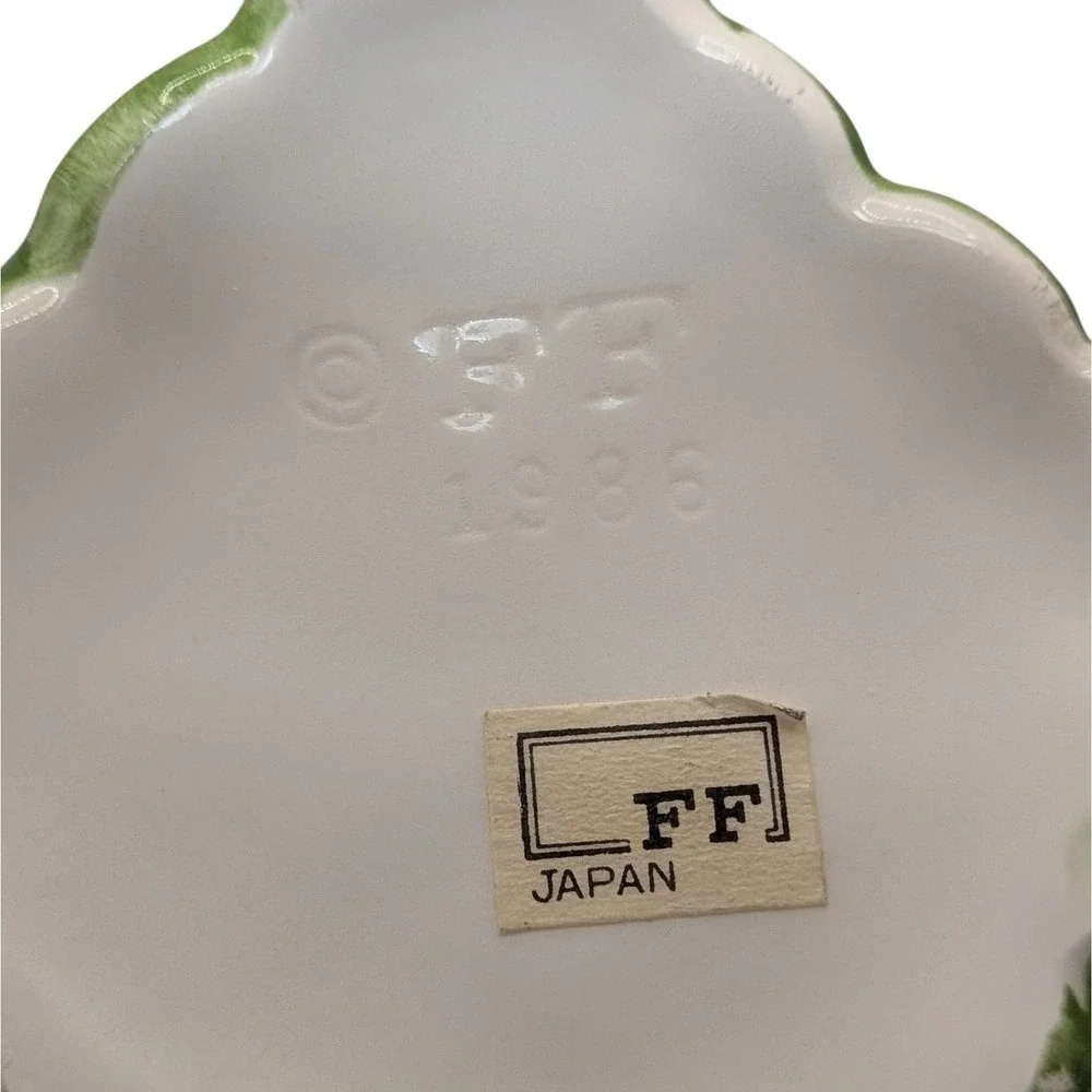 Vintage Fitz and Floyd Creamer Garden Vegetable Majolica Pottery Cauliflower